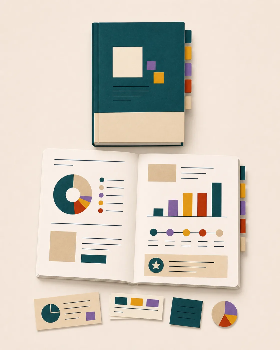 Rapport annuel ouvert présentant graphiques, données et repères de lecture