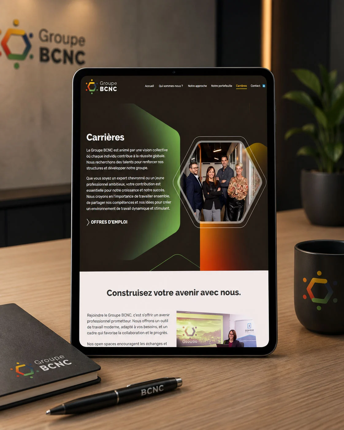 Création du site internet du Groupe BCNC