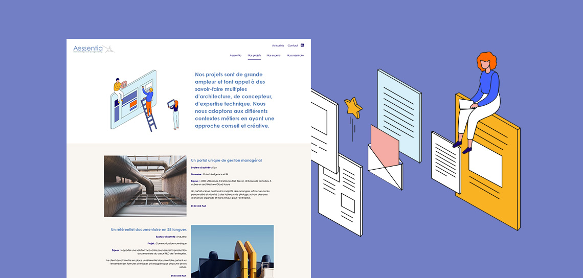 Création du site vitrine Aessentia