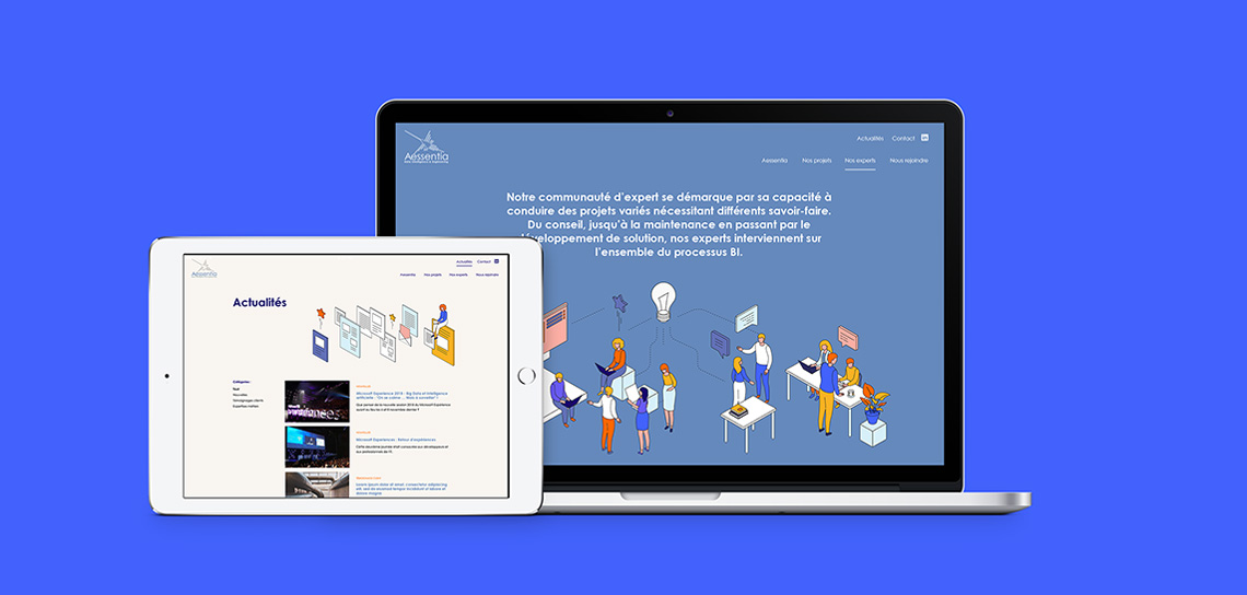 Création du site vitrine Aessentia