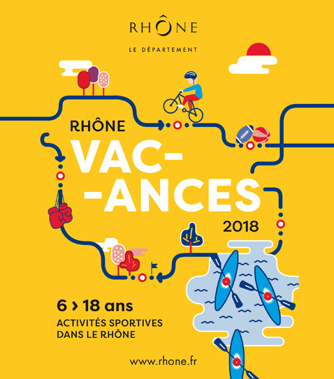 Création de l’affiche et de la plaquette Rhône Vacances